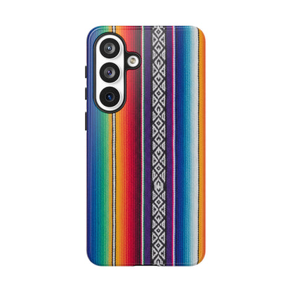 Serape Stripe Phone Case – Colorful Mexican Blanket Pattern Tough Case