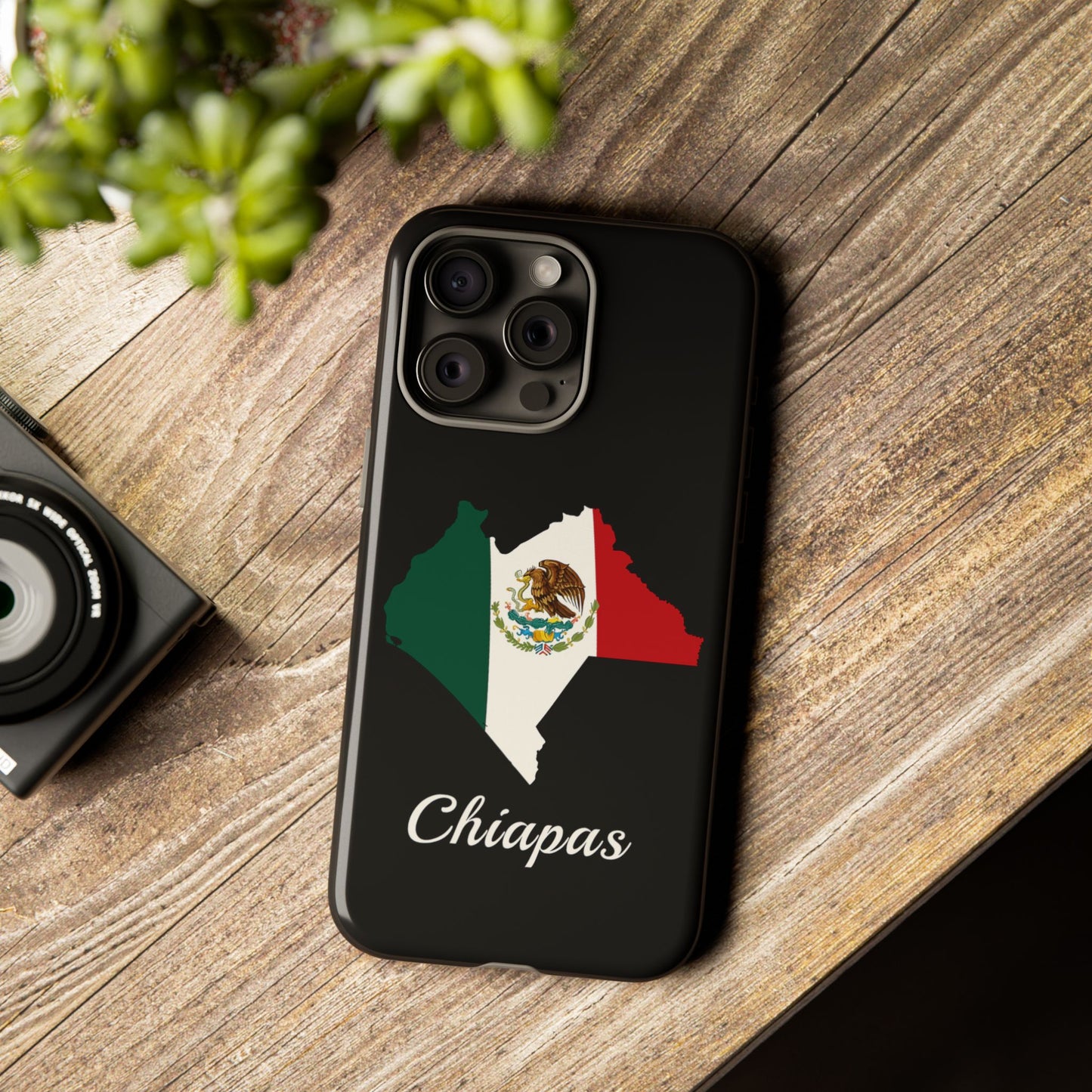 Chiapas Mexico Flag Map Phone Case | Mexican American Pride Tough Case for iPhone & Samsung