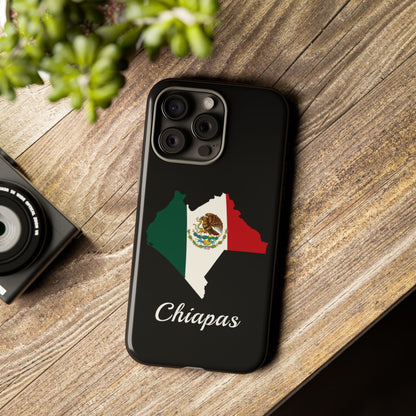 Chiapas Mexico Flag Map Phone Case | Mexican American Pride Tough Case for iPhone & Samsung