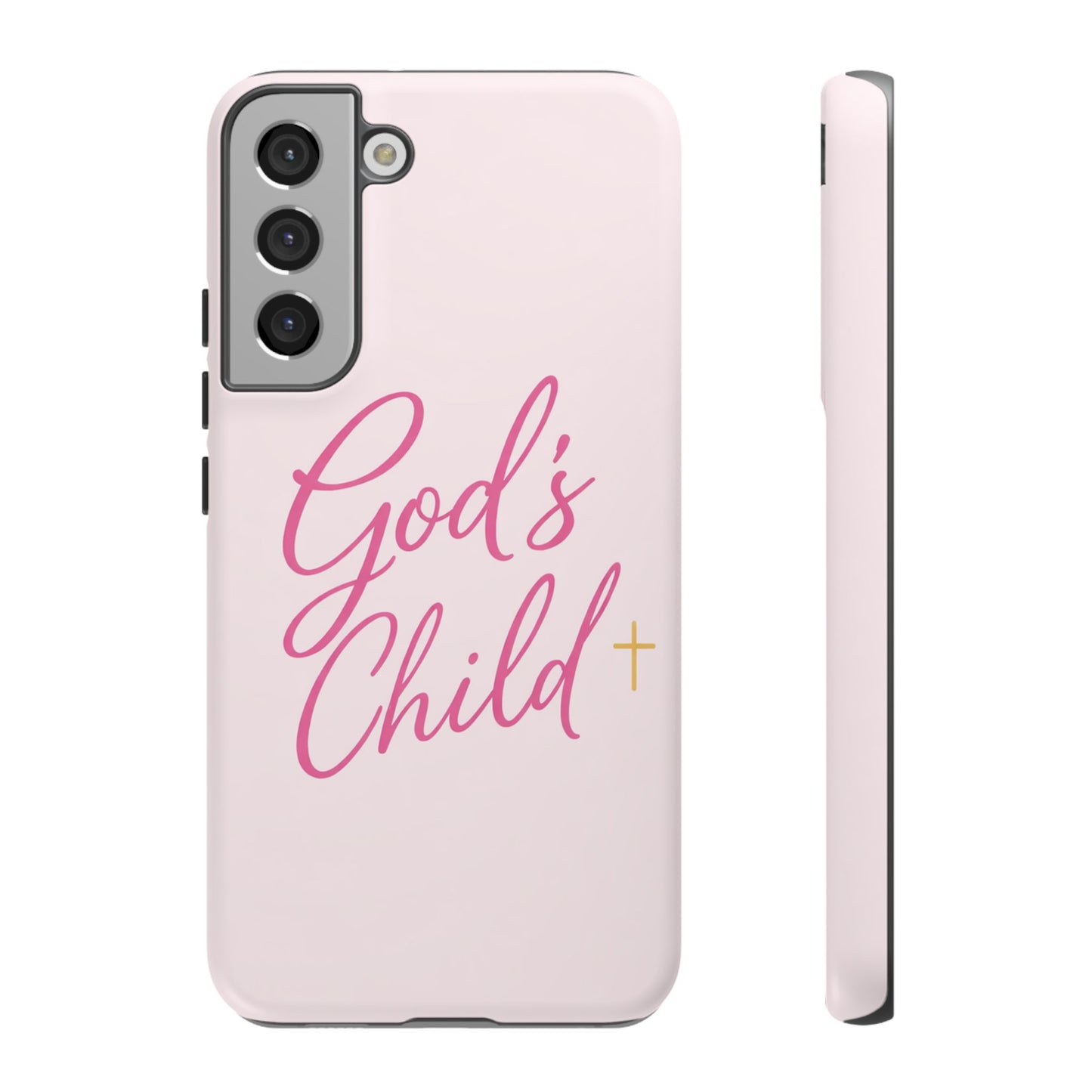 Gods Child Phone Case Christian Pink Aesthetic Tough iPhone Case