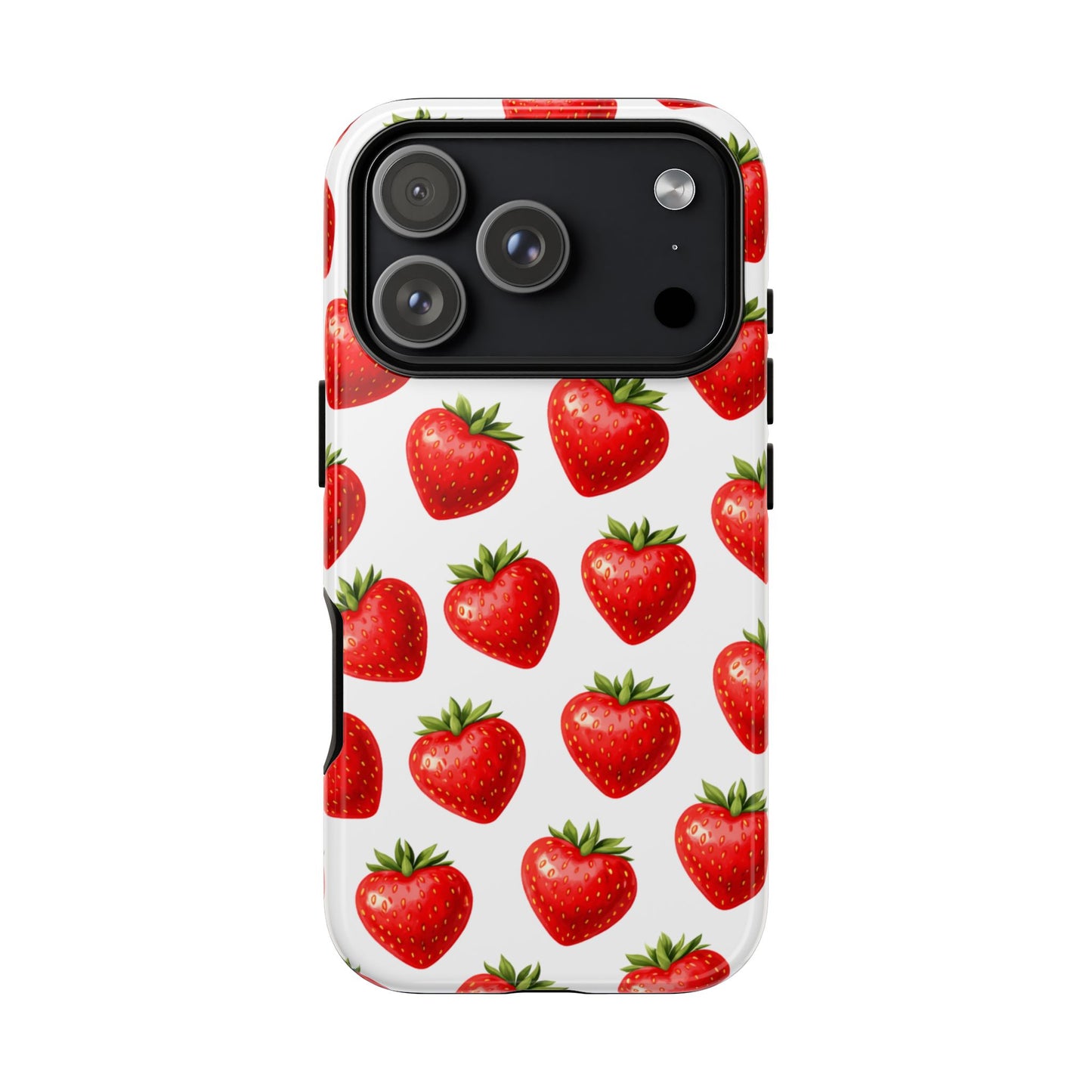 Cute Strawberry Phone Case – Aesthetic Fruit Pattern Protective Cover for Iphone, Samsung Galaxy and Pixel