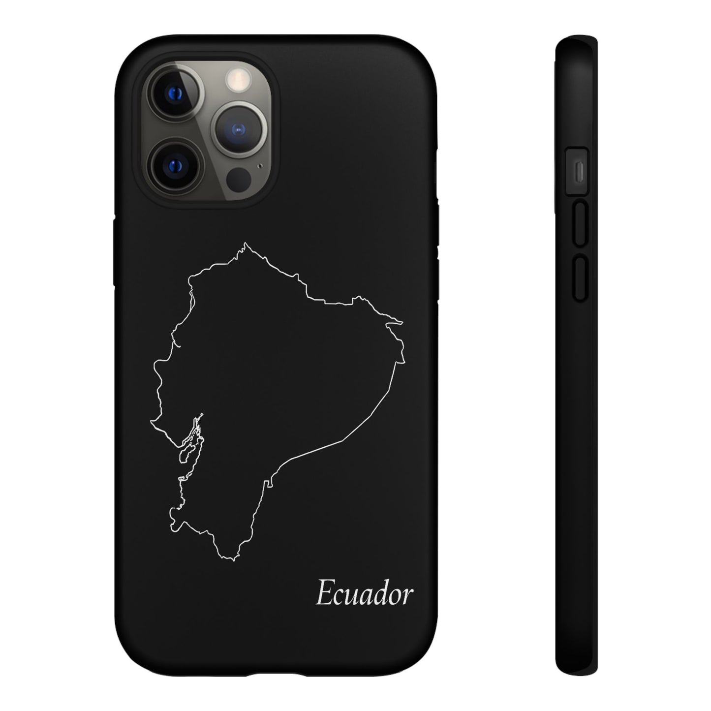 Ecuador Outline Phone Case – Minimal Country Map Tough Case (iPhone, Samsung, Pixel)