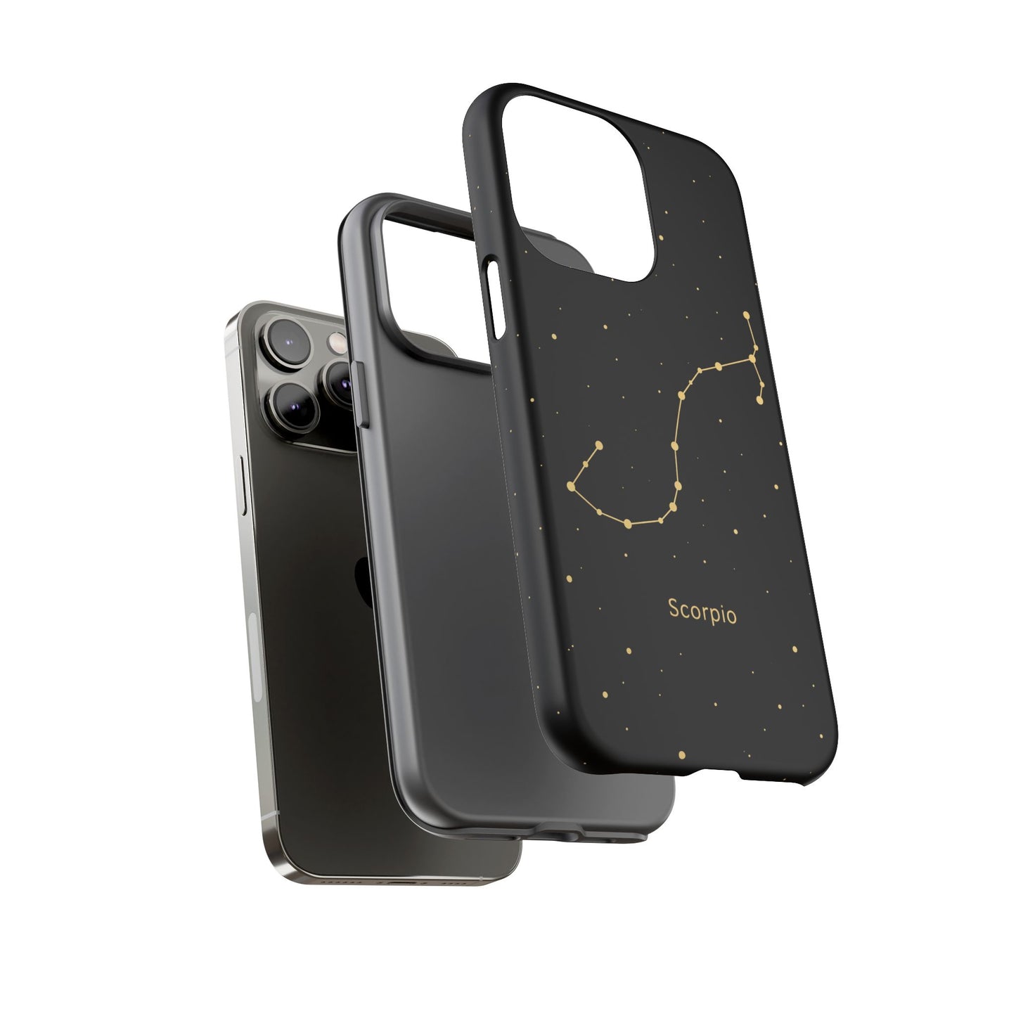 Scorpio Zodiac Constellation Phone Case – Luxe Gold Celestial Cover