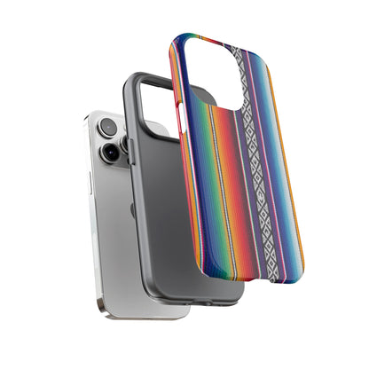 Serape Stripe Phone Case – Colorful Mexican Blanket Pattern Tough Case