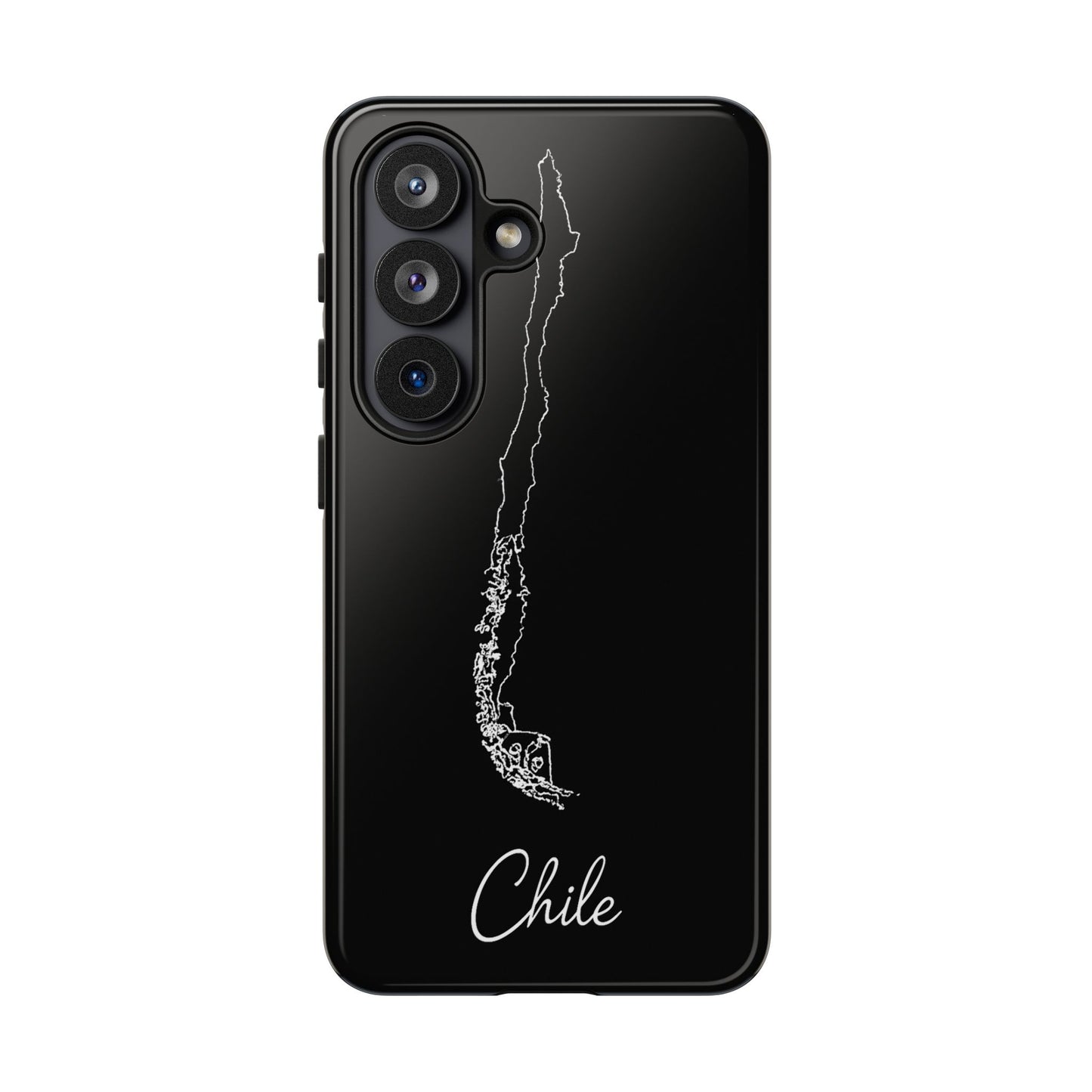 Chile Outline Phone Case – Minimal Country Map Tough Case (iPhone, Samsung, Pixel)
