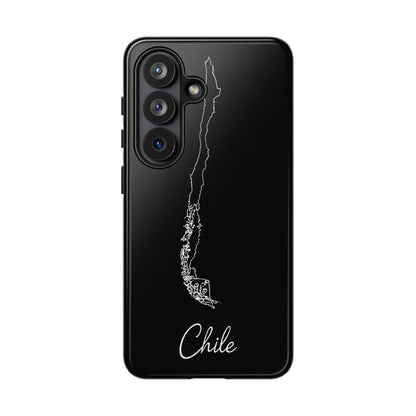 Chile Outline Phone Case – Minimal Country Map Tough Case (iPhone, Samsung, Pixel)