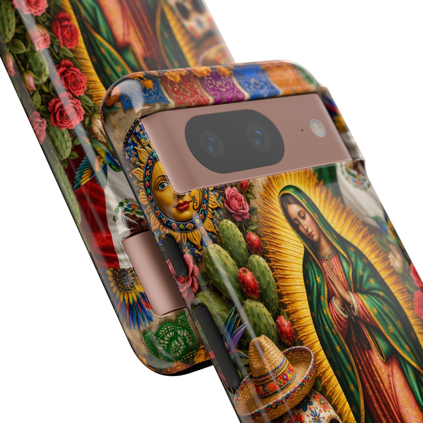 Virgen de Guadalupe Phone Case Mexican Floral iPhone Samsung Pixel Case