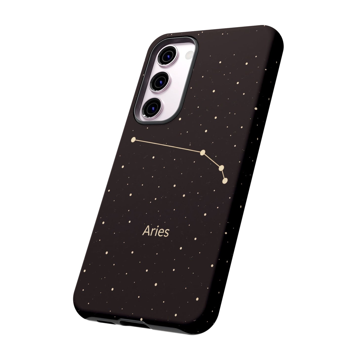 Aries Zodiac Constellation Phone Case – Luxe Gold Celestial Cover