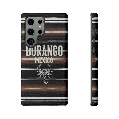 Durango Mexico Phone Case | Serape Scorpion Western Design | Mexican Heritage Tough Case for iPhone & Samsung