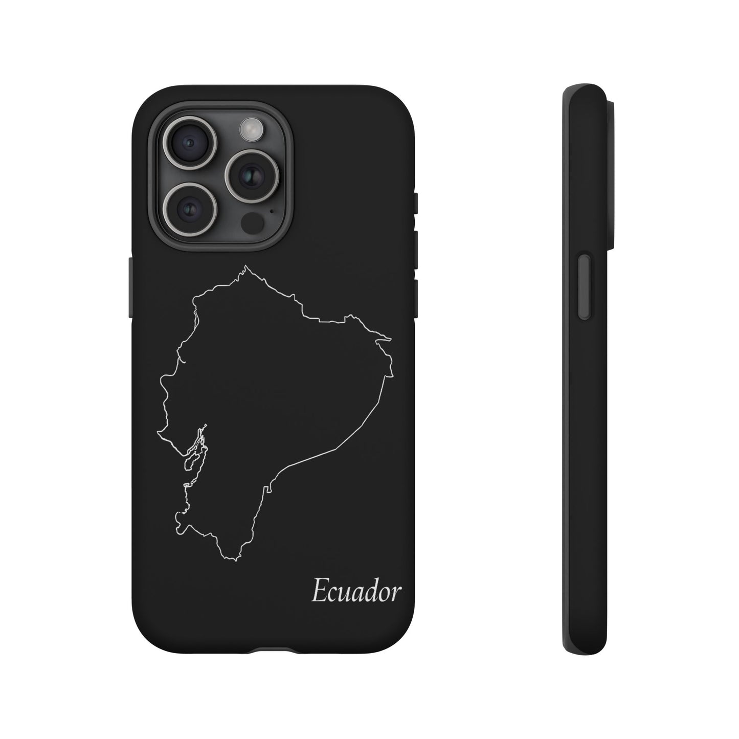 Ecuador Outline Phone Case – Minimal Country Map Tough Case (iPhone, Samsung, Pixel)
