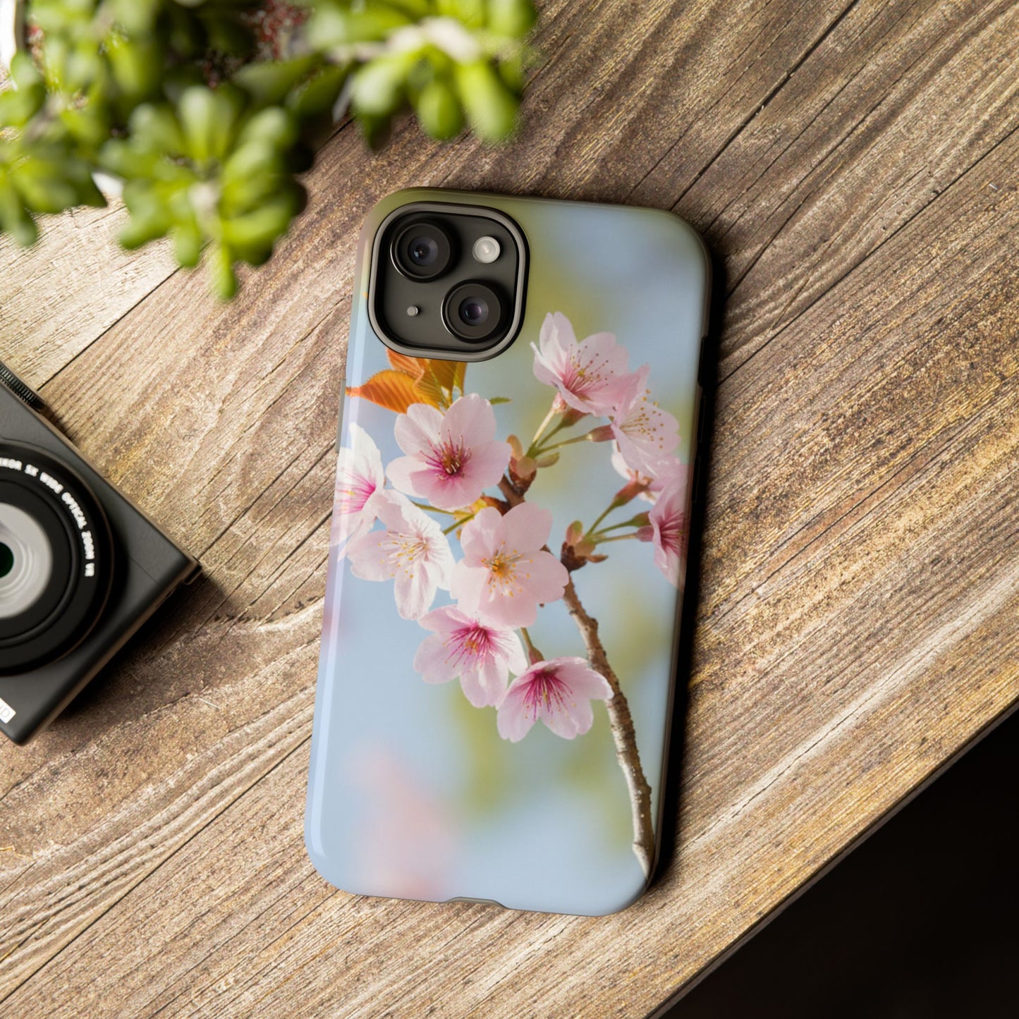 Cherry Blossom Phone Case – Pink Floral Tough Case (iPhone, Samsung Galaxy, Pixel)