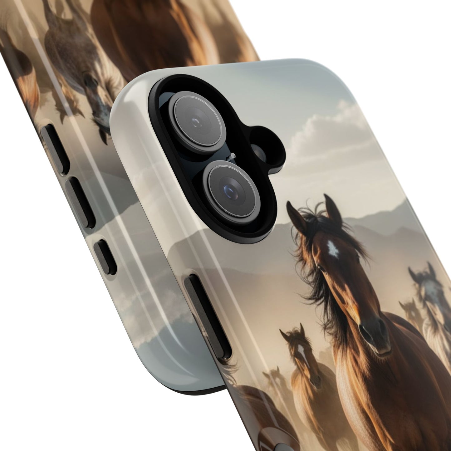 Running Horses Phone Case – Wild Mustang Herd Tough Case (iPhone, Samsung, Pixel)