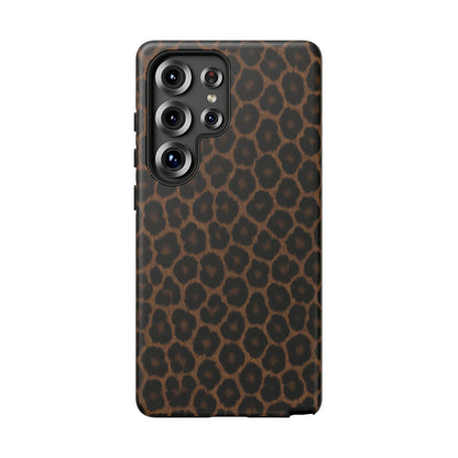 Brown Leopard Print Phone Case | Classic Animal Print Aesthetic Tough Protective Case