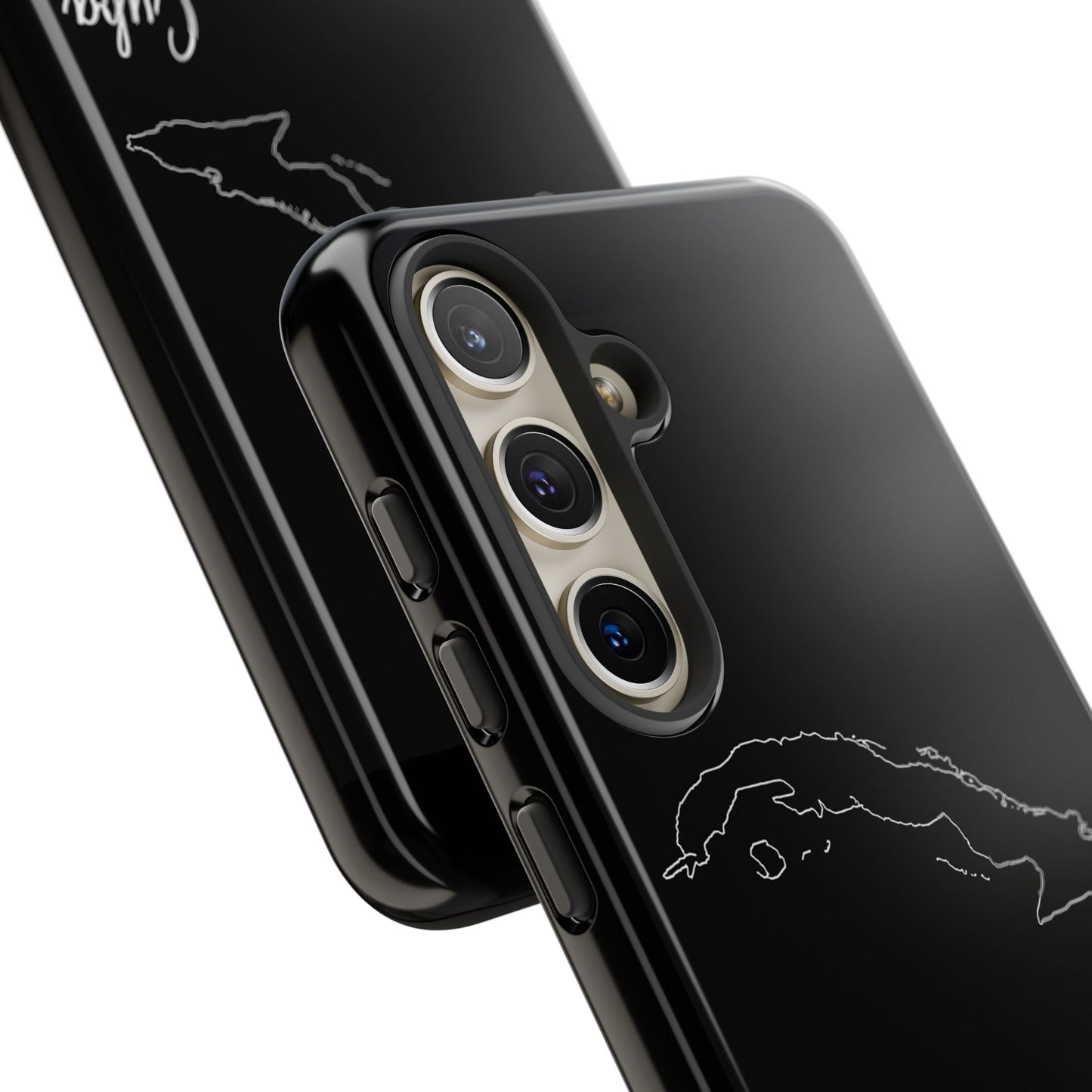 Cuba Outline Phone Case – Minimal Country Map Tough Case (iPhone, Samsung, Pixel)