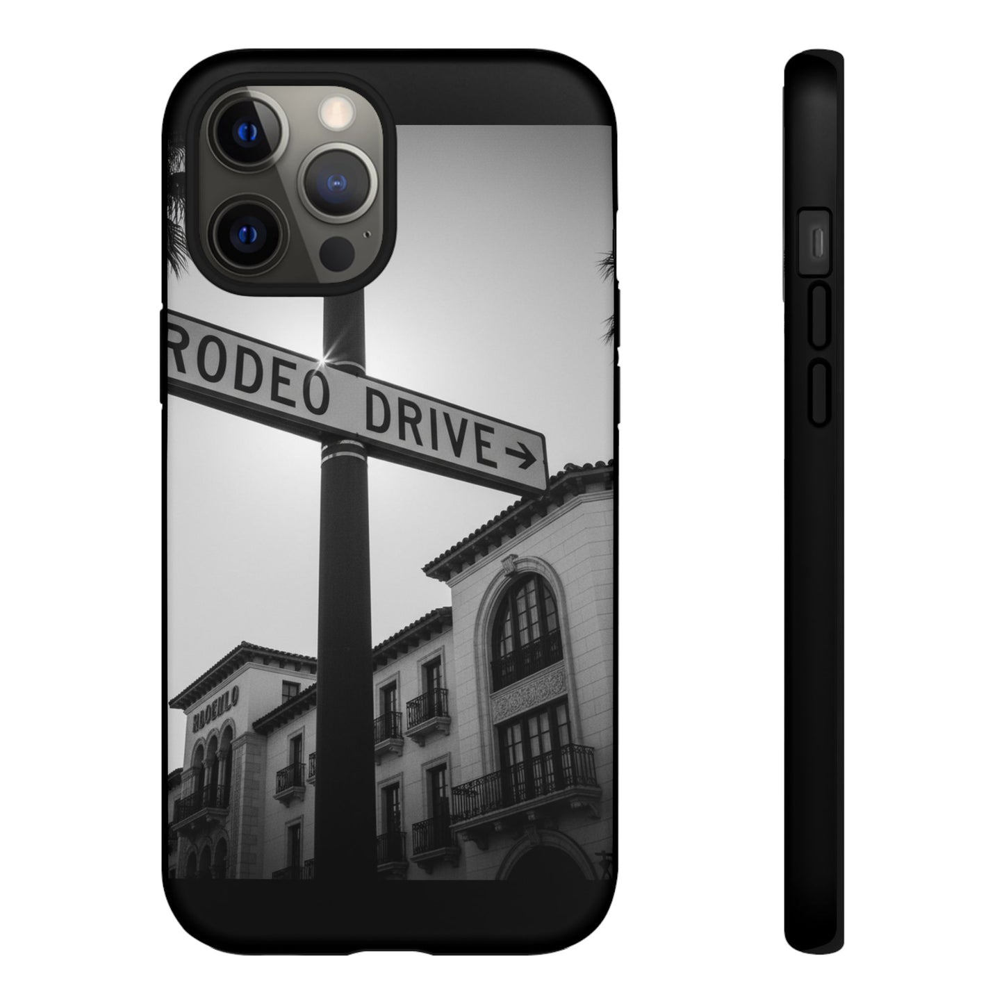 Rodeo Drive Phone Case | Los Angeles Aesthetic Black & White Photography | Luxury LA Street Tough Case for iPhone & Samsung
