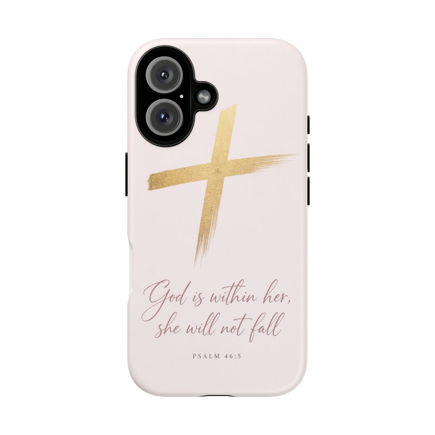 Psalm 46:5 God Is Within Her Christian Cross Phone Case Faith Gift