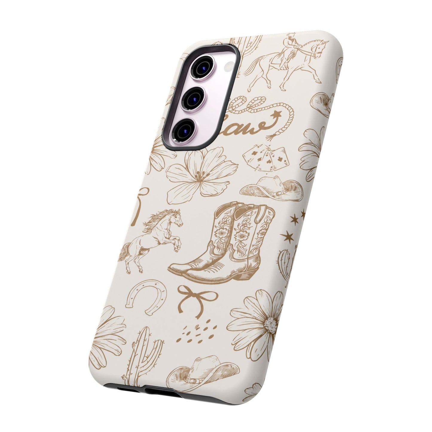 Western Cowgirl Phone Case for iPhone Samsung Galaxy Pixel Tough Case