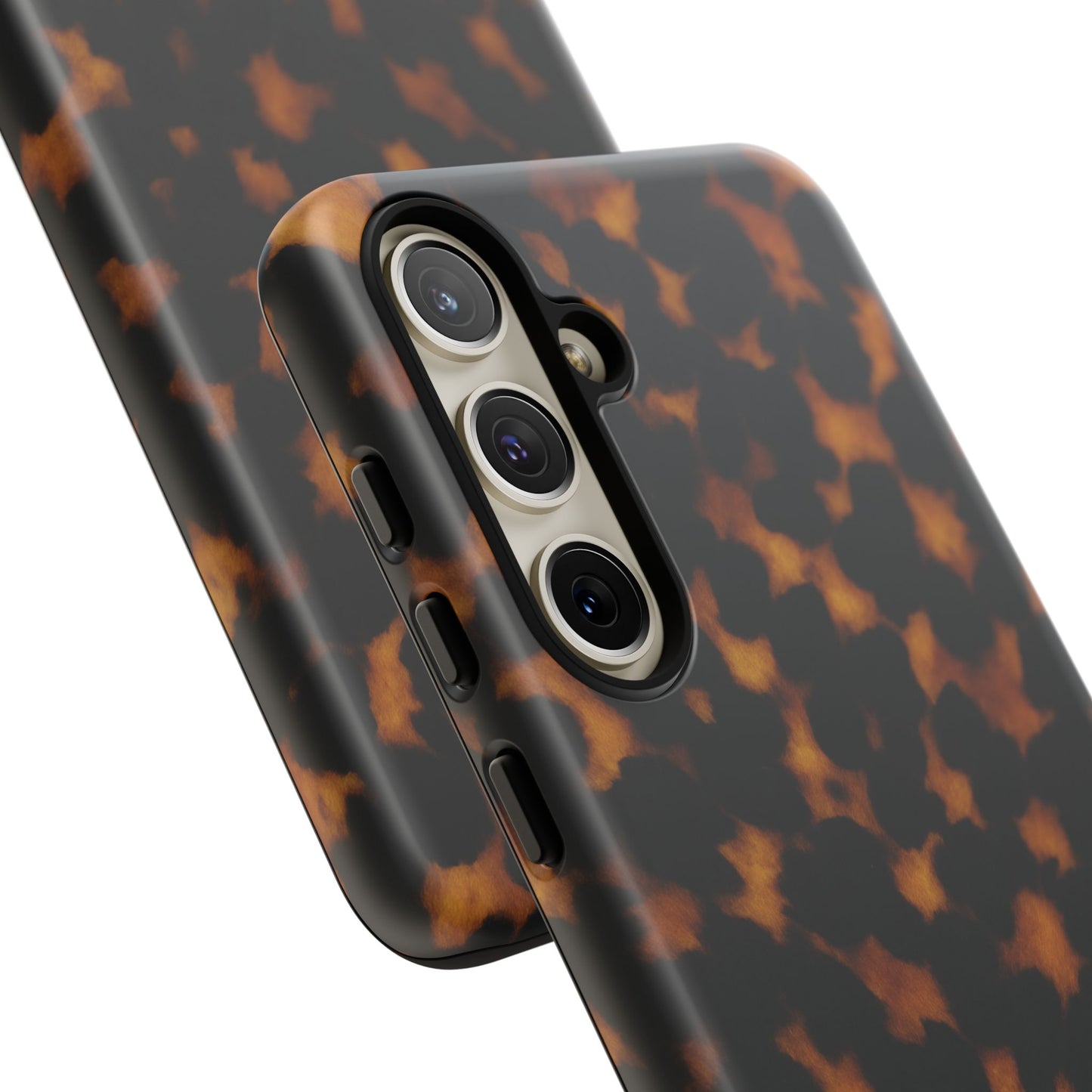Tortoiseshell Phone Case – Brown Leopard Pattern Luxury Tough Protective Case