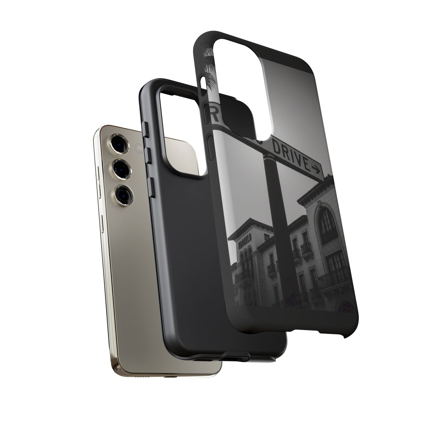 Rodeo Drive Phone Case | Los Angeles Aesthetic Black & White Photography | Luxury LA Street Tough Case for iPhone & Samsung