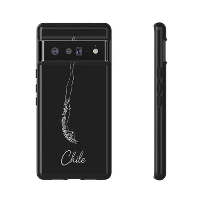 Chile Outline Phone Case – Minimal Country Map Tough Case (iPhone, Samsung, Pixel)