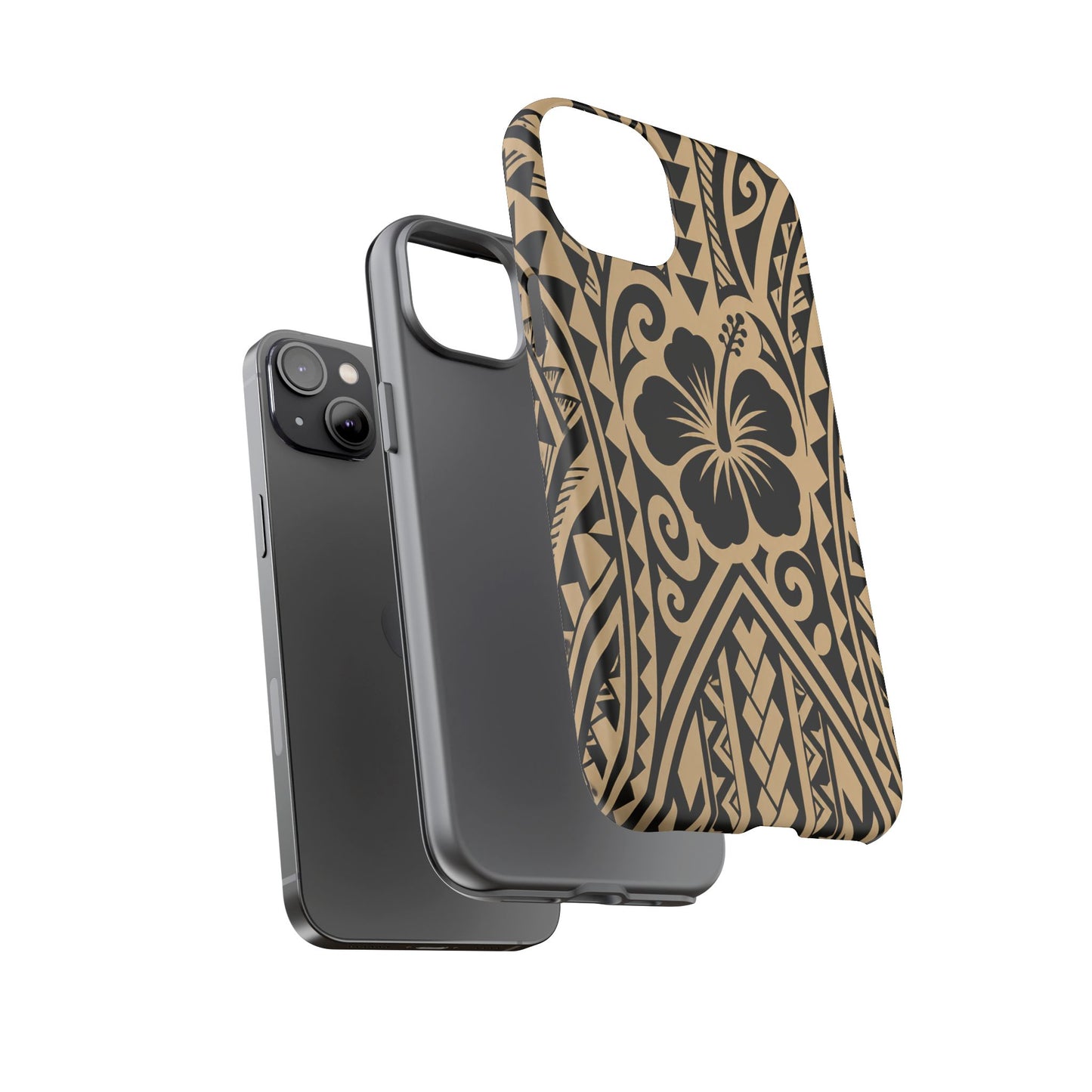 Polynesian Tribal Hawaiin Hibiscus Phone Case for iPhone Samsung Galaxy