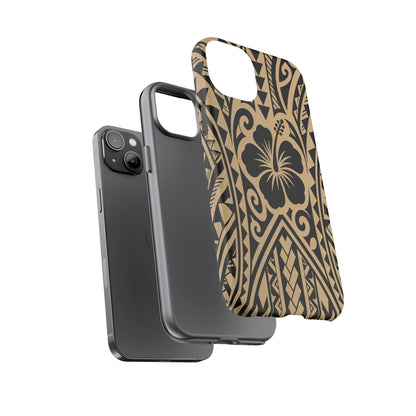 Polynesian Tribal Hawaiin Hibiscus Phone Case for iPhone Samsung Galaxy