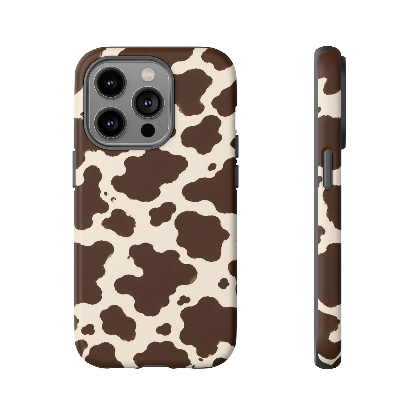 Western Cow Print Tough Phone Case for iPhone Samsung Galaxy Pixel
