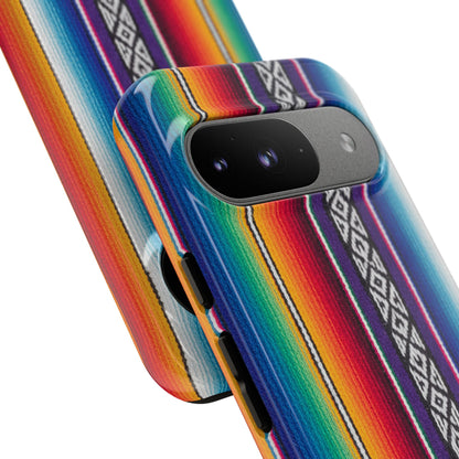 Serape Stripe Phone Case – Colorful Mexican Blanket Pattern Tough Case