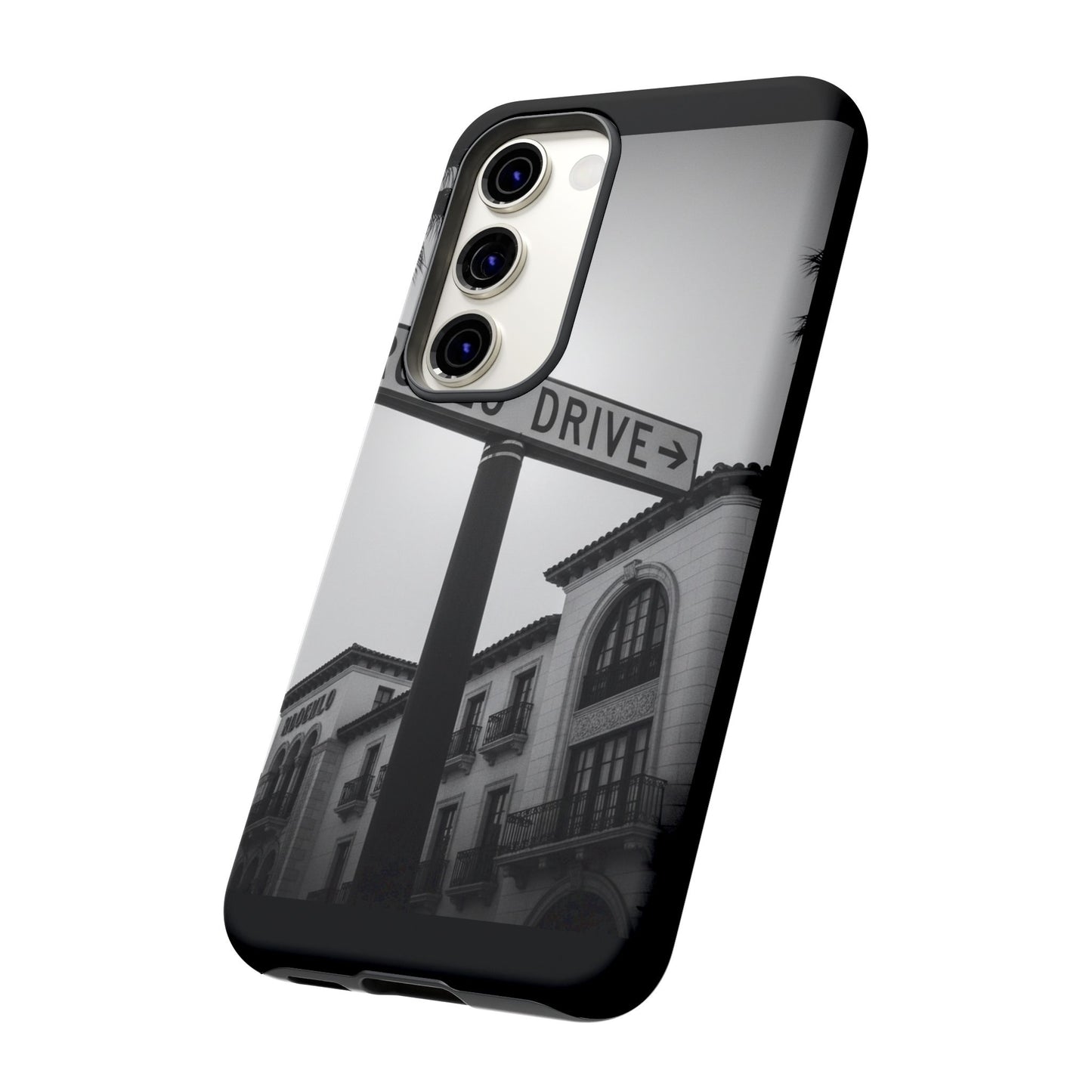 Rodeo Drive Phone Case | Los Angeles Aesthetic Black & White Photography | Luxury LA Street Tough Case for iPhone & Samsung