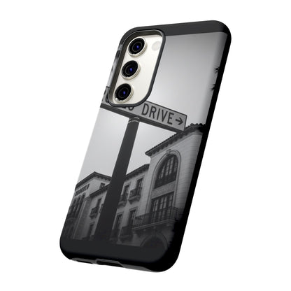 Rodeo Drive Phone Case | Los Angeles Aesthetic Black & White Photography | Luxury LA Street Tough Case for iPhone & Samsung