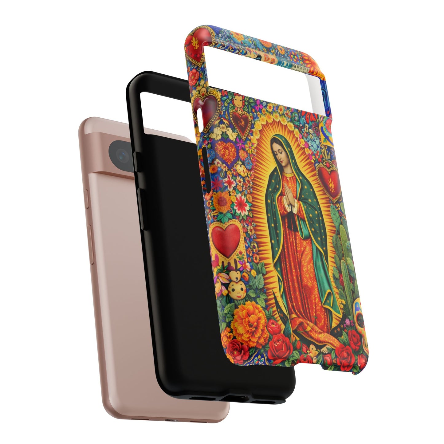 Virgin Mary Guadalupe Phone Case Mexican Folk Art Tough Cover iPhone Samsung