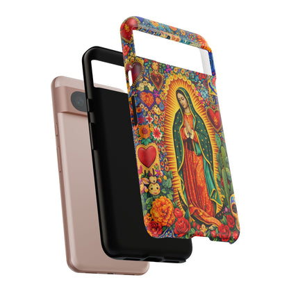 Virgin Mary Guadalupe Phone Case Mexican Folk Art Tough Cover iPhone Samsung