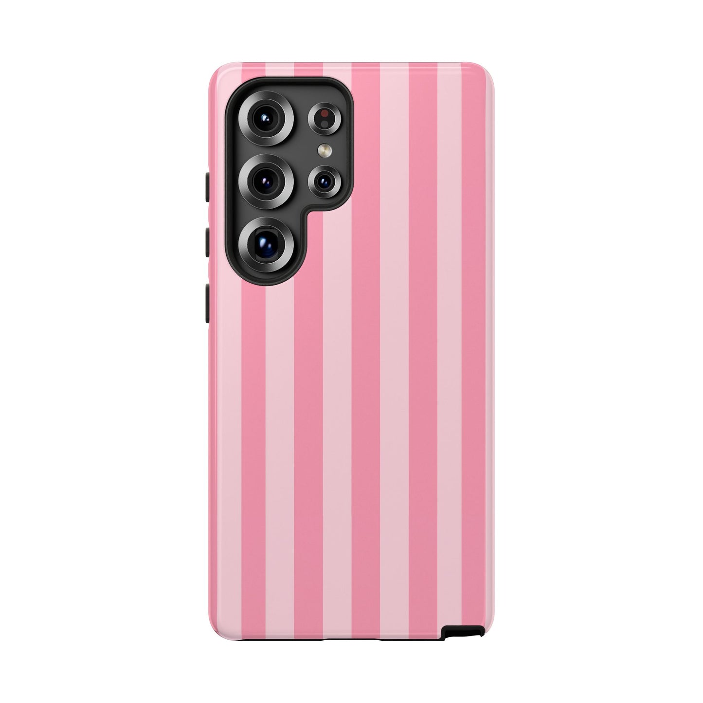 Pink Stripe Phone Case – Pastel Coquette Aesthetic Tough Protective Case