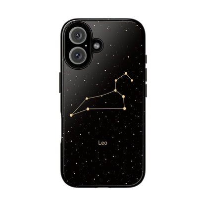 Leo Zodiac Constellation Phone Case – Luxe Gold Celestial Cover