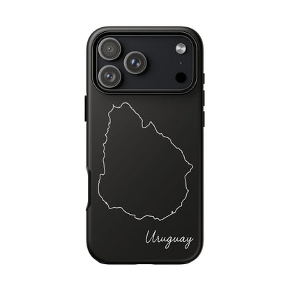 Uruguay Outline Phone Case – Minimal Country Map Tough Case (iPhone, Samsung, Pixel)