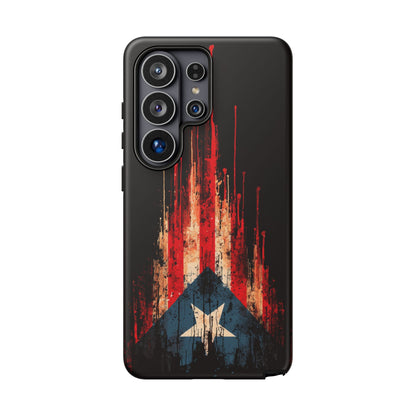 Puerto Rico Flag Phone Case | Distressed Puerto Rican Flag Tough Case | Boricua Pride Protective iPhone Samsung Cover