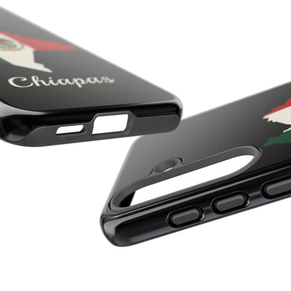 Chiapas Mexico Flag Map Phone Case | Mexican American Pride Tough Case for iPhone & Samsung