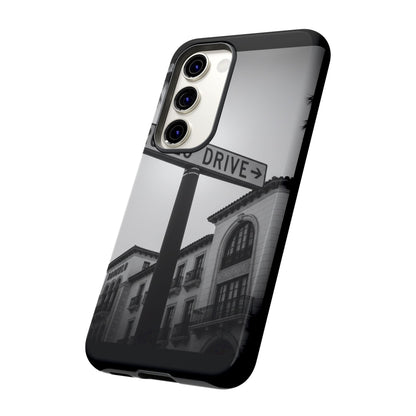 Rodeo Drive Phone Case | Los Angeles Aesthetic Black & White Photography | Luxury LA Street Tough Case for iPhone & Samsung