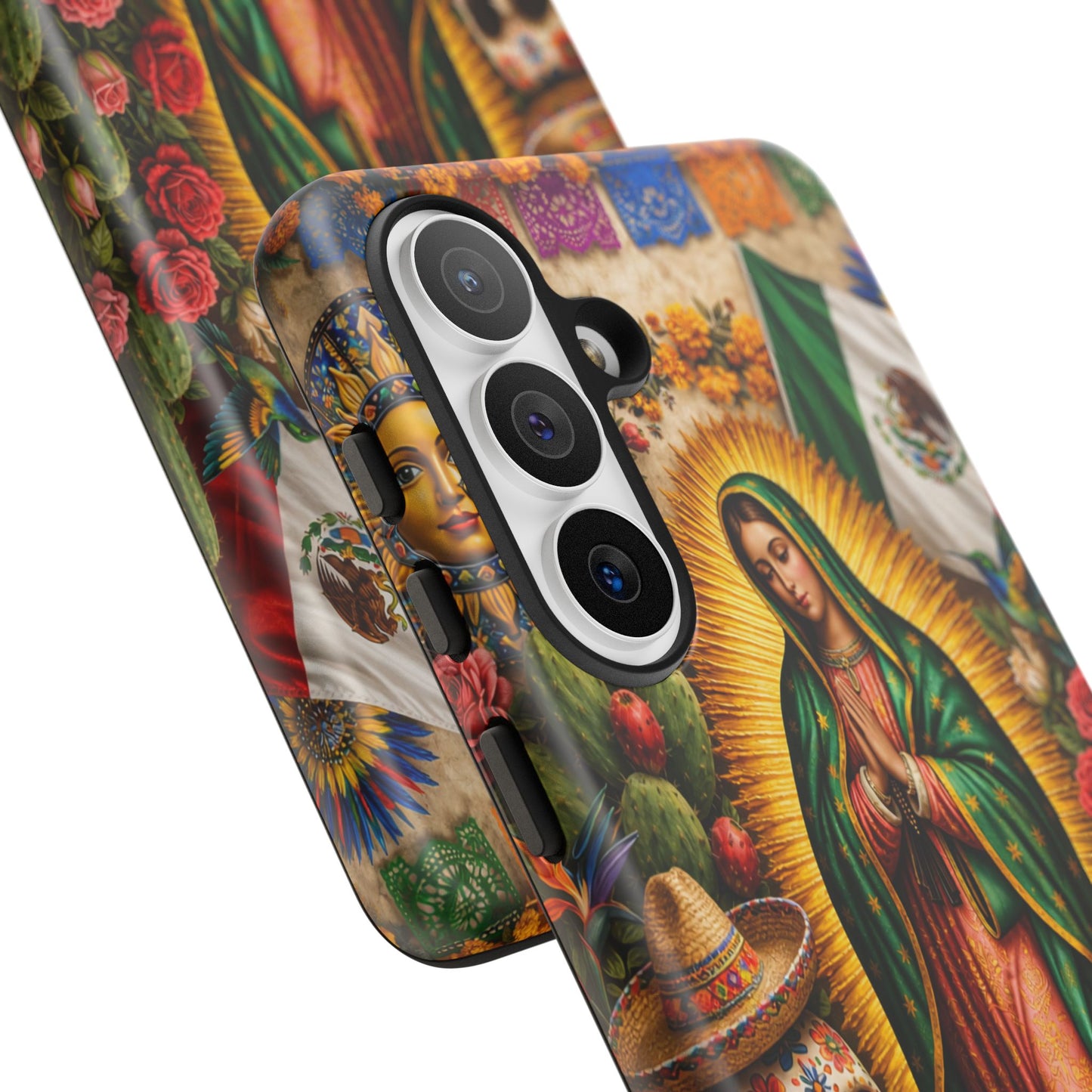 Virgen de Guadalupe Phone Case Mexican Floral iPhone Samsung Pixel Case