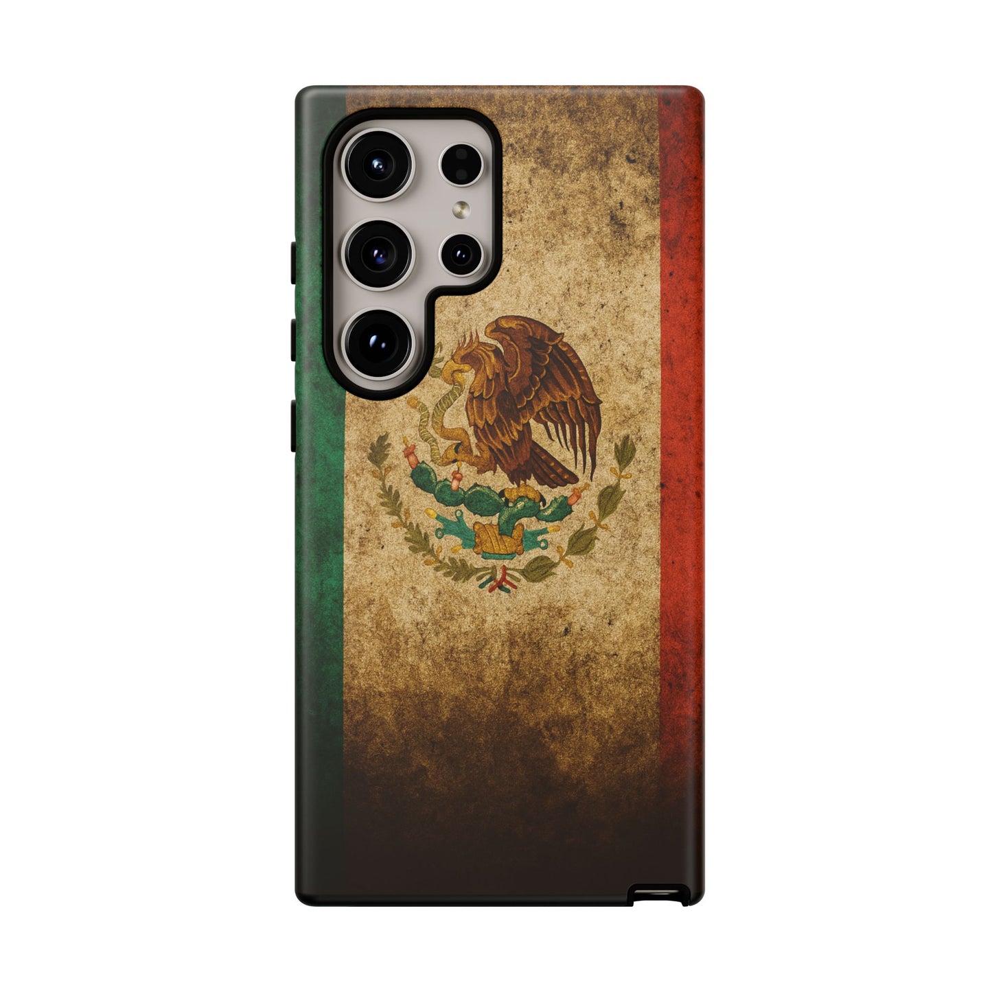 Vintage Mexico Flag Phone Case – Mexican Pride Grunge Flag Aesthetic Tough Case