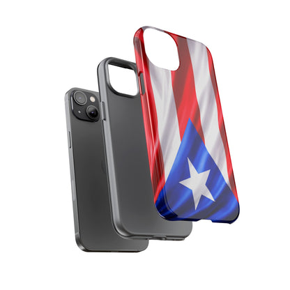 Puerto Rico Flag Phone Case | Boricua Pride Tough Case | Puerto Rican Flag Protective Cover for iPhone & Samsung