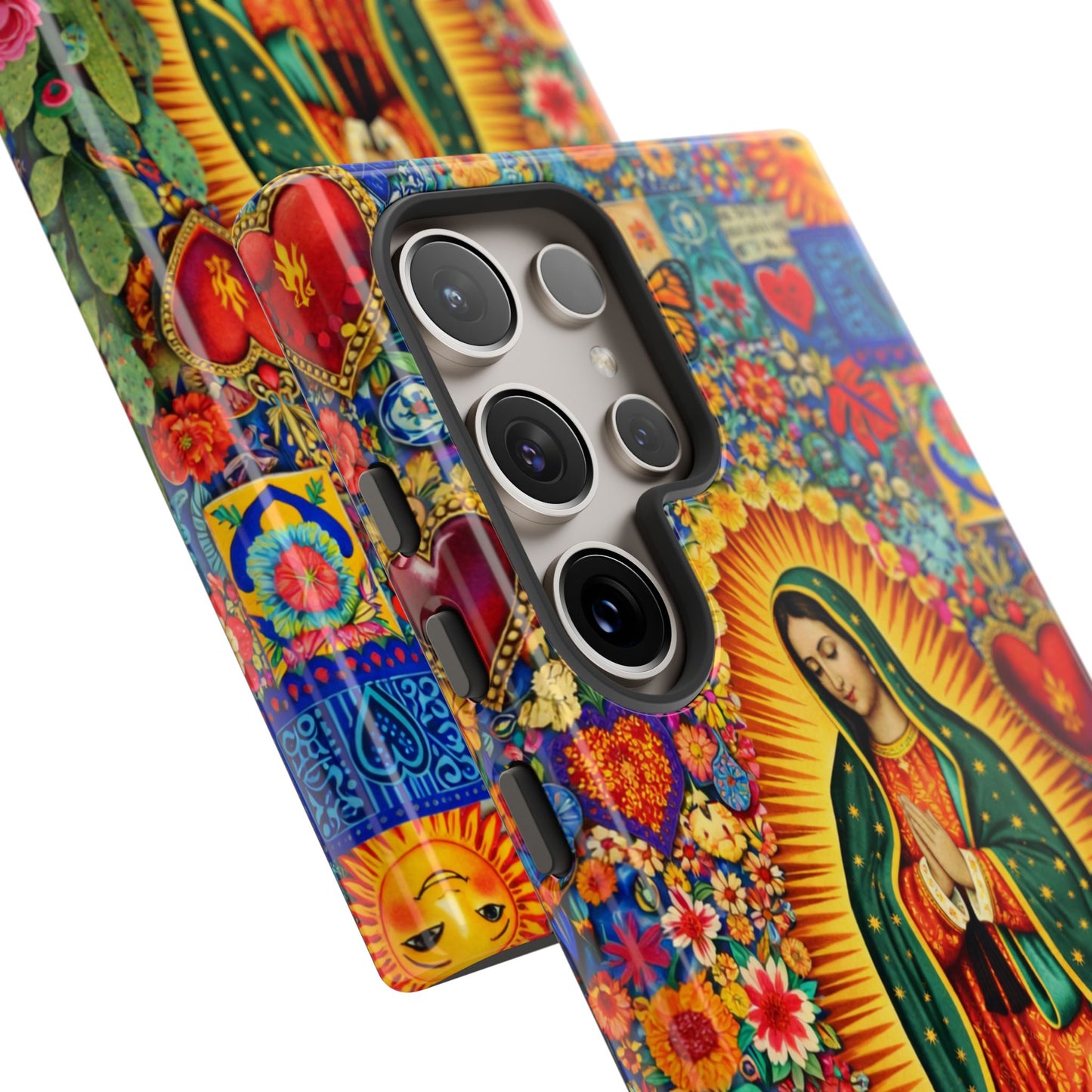 Virgin Mary Guadalupe Phone Case Mexican Folk Art Tough Cover iPhone Samsung