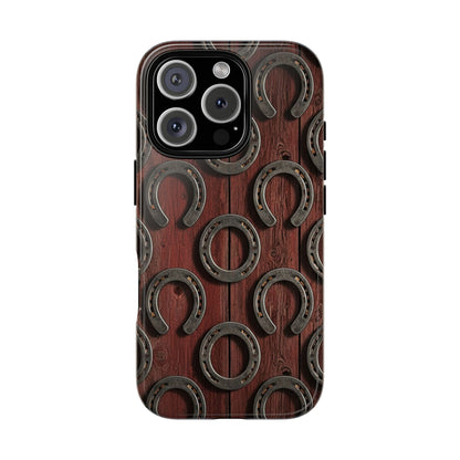 Rustic Horseshoe Western Phone Case – Cowboy Country Ranch Tough Case