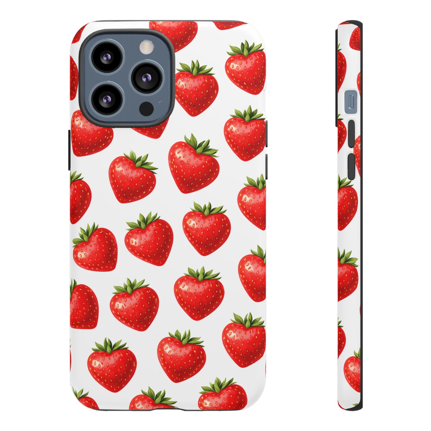 Cute Strawberry Phone Case – Aesthetic Fruit Pattern Protective Cover for Iphone, Samsung Galaxy and Pixel