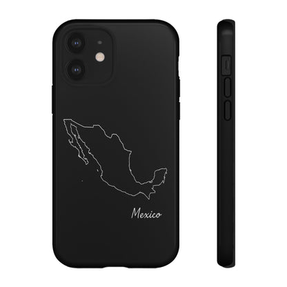 Mexico Outline Phone Case – Minimal Country Map Tough Case (iPhone, Samsung, Pixel)