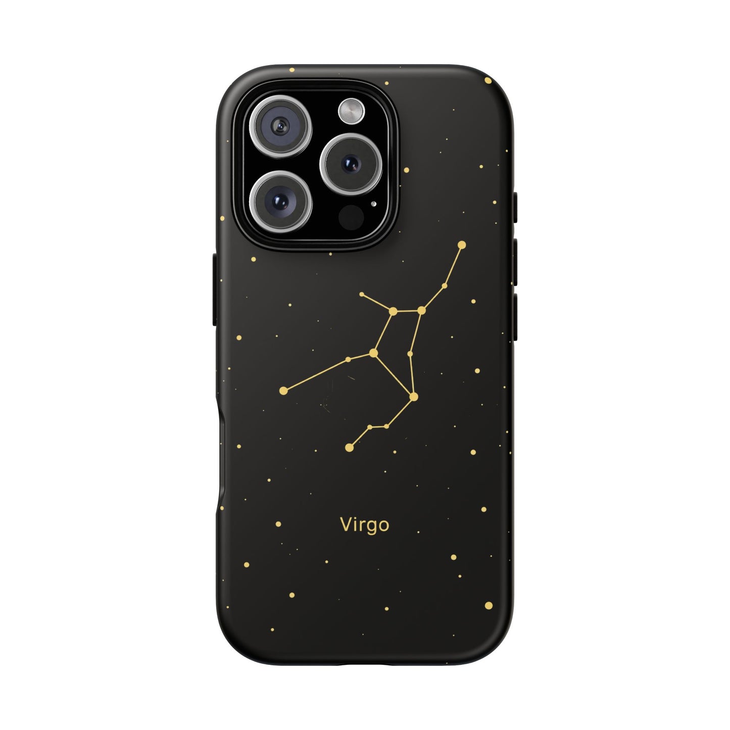 Virgo Zodiac Constellation Phone Case – Luxe Gold Celestial Cover