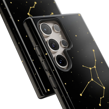 Virgo Zodiac Constellation Phone Case – Luxe Gold Celestial Cover