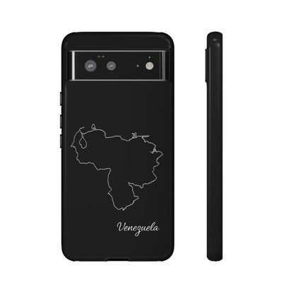 Venezuela Outline Phone Case – Minimal Country Map Tough Case (iPhone, Samsung, Pixel)
