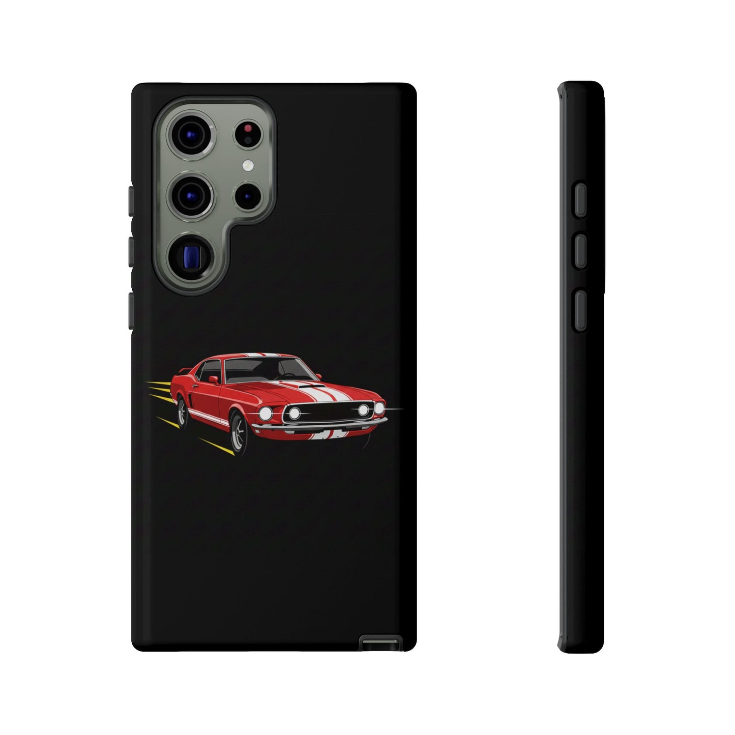 Red Muscle Car Phone Case – Classic Car Racing Tough Protective Case