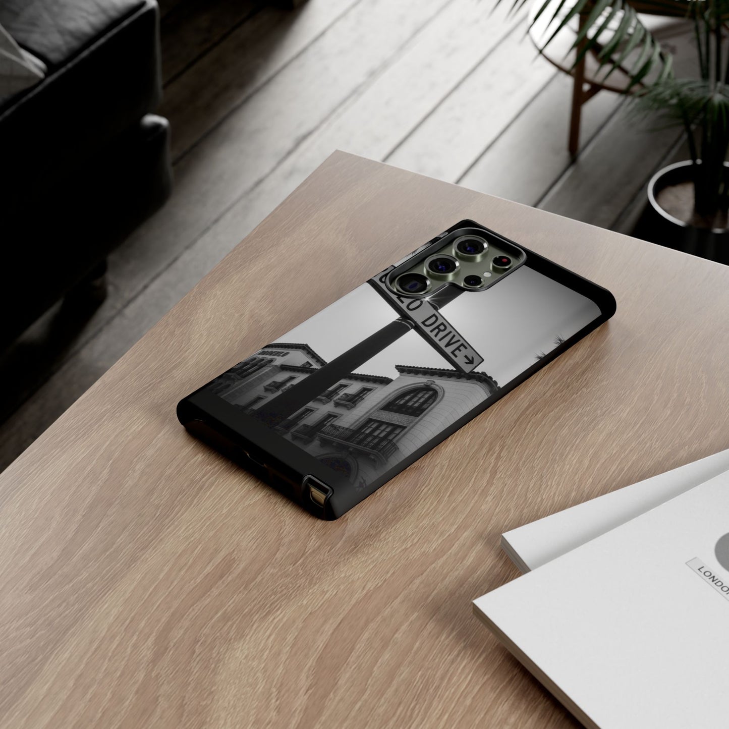 Rodeo Drive Phone Case | Los Angeles Aesthetic Black & White Photography | Luxury LA Street Tough Case for iPhone & Samsung